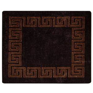vidaXL Passadeira MARSA Preto 80 x 100 cm Poli&eacute;ster e PVC
