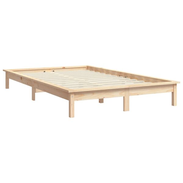 vidaXL Estrutura de cama 100x200 cm pinho maciço
