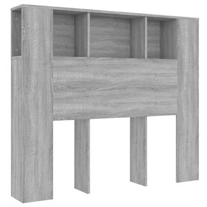vidaXL Arm&aacute;rio de cabeceira 120x18,5x102,5 cm sonoma cinzento