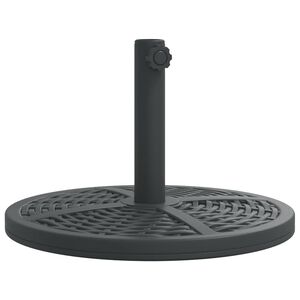 vidaXL Base de guarda-sol para postes de &Oslash;38/48 mm 12 kg redondo