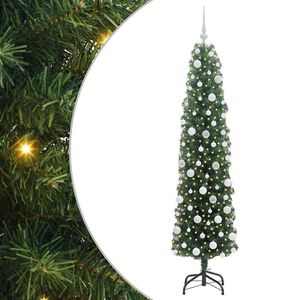 vidaXL &Aacute;rvore de Natal Artificial Verde 180 cm PVC e A&ccedil;o e Pl&aacute;stico
