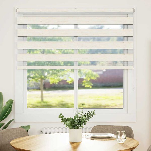 vidaXL Cortina de zebra 150x150 cm largura do tecido 145,9cm poli&eacute;ster