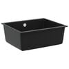 vidaXL Pia Preto 530 x 460 mm 80% Quartzo e 20% Resina
