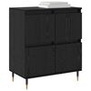 vidaXL Buffet Carvalho Preto 60 x 35 x 70 cm
