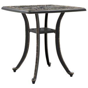 vidaXL Mesa de jardim 53x53x53 cm alum&iacute;nio fundido bronze