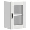 vidaXL Arm&aacute;rio de parede de cozinha porta vidro Lucca branco