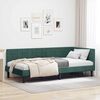 vidaXL Estrutura de Cama de Canto Verde Escuro 100 cm x 200 cm Veludo