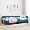 vidaXL Estrutura de Cama de Canto Azul 90 cm x 200 cm Veludo