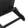vidaXL Cadeira Adirondack Dobrável Preto 74.5 x 80.5 x 90cm HDPE