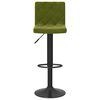 vidaXL Bancos de bar 2 pcs veludo verde-claro