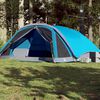 vidaXL Tenda familiar estilo cabana para 6 pessoas imperme&aacute;vel azul
