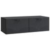 vidaXL Gabinete de TV de Parede Preto 98 x 41 x 30 cm