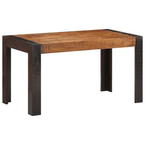 vidaXL Mesa de jantar 140x70x76 cm madeira de mangueira &aacute;spera maci&ccedil;a