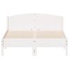 vidaXL Cama sem colch&atilde;o 120x190 cm madeira de pinho maci&ccedil;a branco
