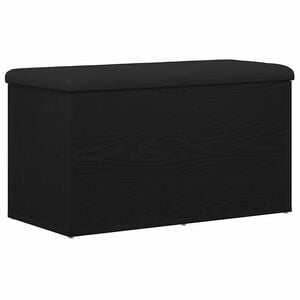 vidaXL Banco de arruma&ccedil;&atilde;o Carvalho Preto 82 x 42 x 45 cm