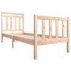 vidaXL Estrutura de cama pequena solteiro 75x190 cm madeira maciça