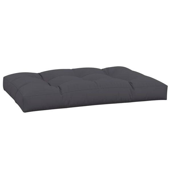 vidaXL Almofad&atilde;o para m&oacute;veis de paletes 120x80x12 cm tecido antracite