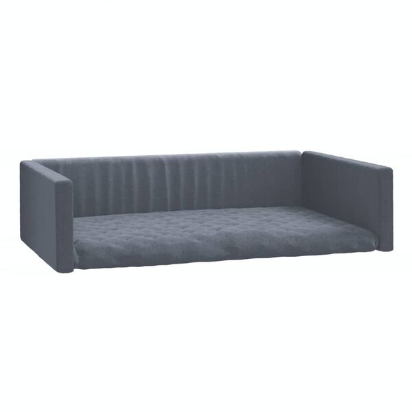 vidaXL Cama/ninho para bagageira de carro 90x60 cm aspeto linho cinza