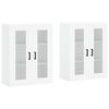 vidaXL M&oacute;veis de parede 2 pcs derivados de madeira branco