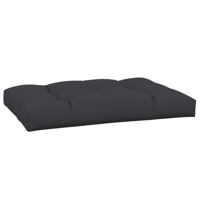 vidaXL Almofadão para sofá de paletes 120x80x12 cm tecido preto