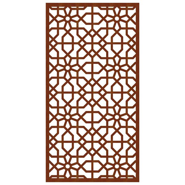 vidaXL Decora&ccedil;&atilde;o p/ muro de jardim 105x55 cm a&ccedil;o corten design &aacute;rabe
