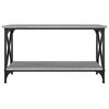 vidaXL Mesa de centro 80x45x45cm derivados madeira/ferro cinza sonoma