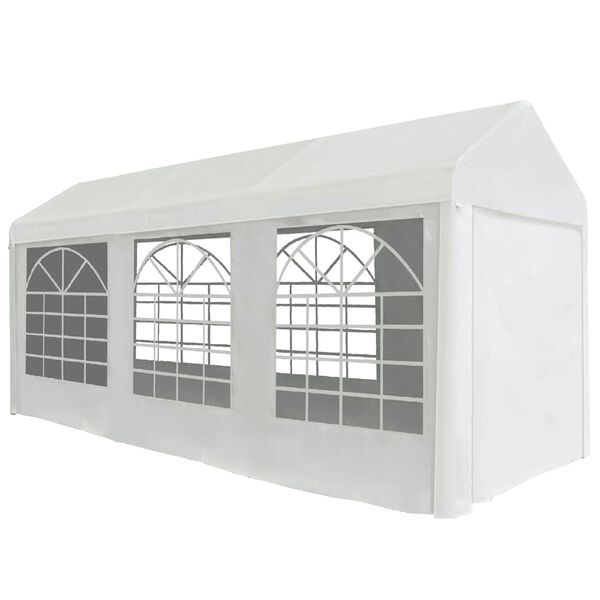 vidaXL Tenda para festas PE 2x5 m branco
