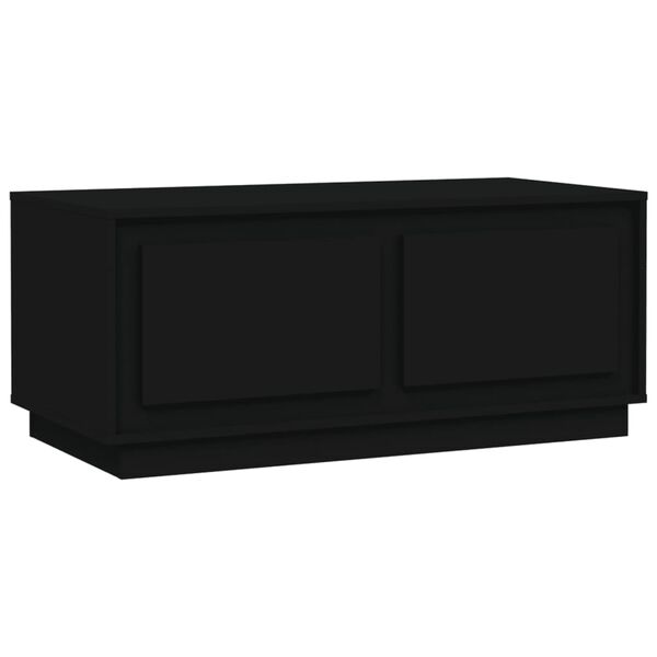 vidaXL Mesa de centro 102x50x44 cm derivados de madeira preto