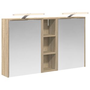 vidaXL Conjunto de Arm&aacute;rios para Banheiro 3 pcs 106 x 16 x 62,5 cm