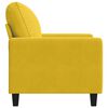 vidaXL Poltrona 60 cm veludo amarelo