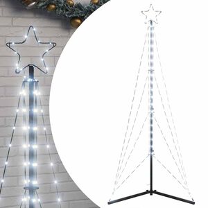 vidaXL LED &Aacute;rvore de Natal 363 LEDs Branco Frio 182 cm
