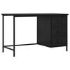 vidaXL Secret&aacute;ria com gavetas industrial 120x55x75 cm a&ccedil;o preto