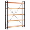 vidaXL Estante com 5 prateleiras 140x30x180cm madeira de ac&aacute;cia maci&ccedil;a