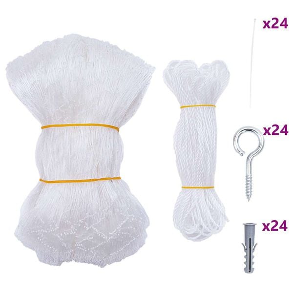 vidaXL Rede para gatos transparente 12x3 m Nylon