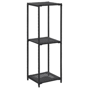 vidaXL Estante de arruma&ccedil;&atilde;o 30x30x90 cm vime PE preto