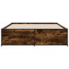 vidaXL Estrutura de cama 160x200 cm derivados madeira/metal