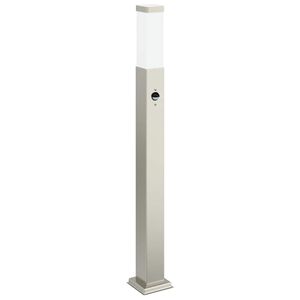 vidaXL Lumin&aacute;ria de poste com sensor, 80 cm, a&ccedil;o inoxid&aacute;vel, IP44