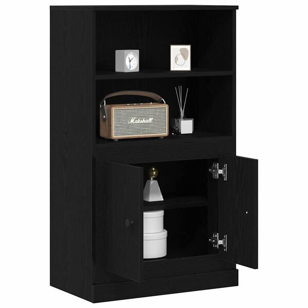 vidaXL Highboard Carvalho Preto 60 x 35.5 x 103.5 cm