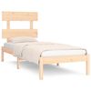 vidaXL Estrutura de cama 90x200 cm madeira maci&ccedil;a