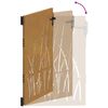 vidaXL Port&atilde;o de jardim 85x150 cm a&ccedil;o corten design erva