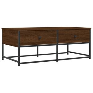 vidaXL Mesa de centro 100x51x40 cm derivados madeira carvalho castanho