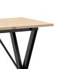 vidaXL Mesa de jantar estrutura em X 80x50x75 cm pinho e aço