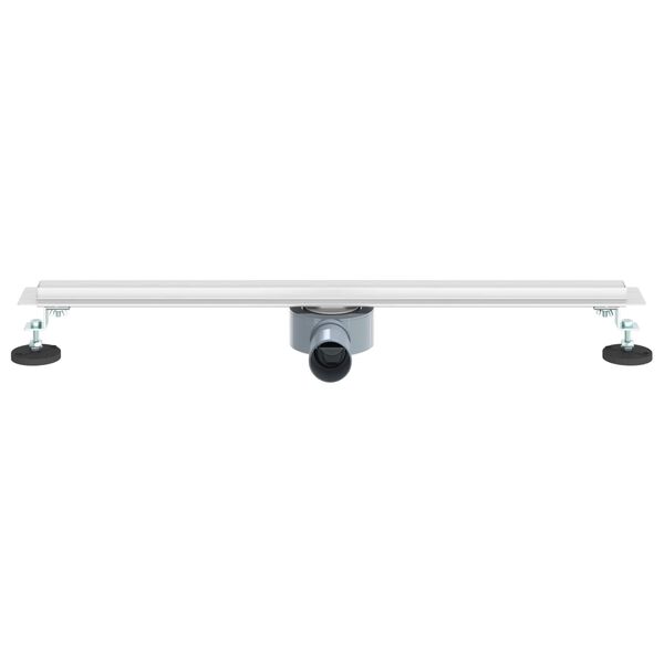 vidaXL Ralo de Chuveiro 360&deg; com Modelo Slim Prateado 70 cm