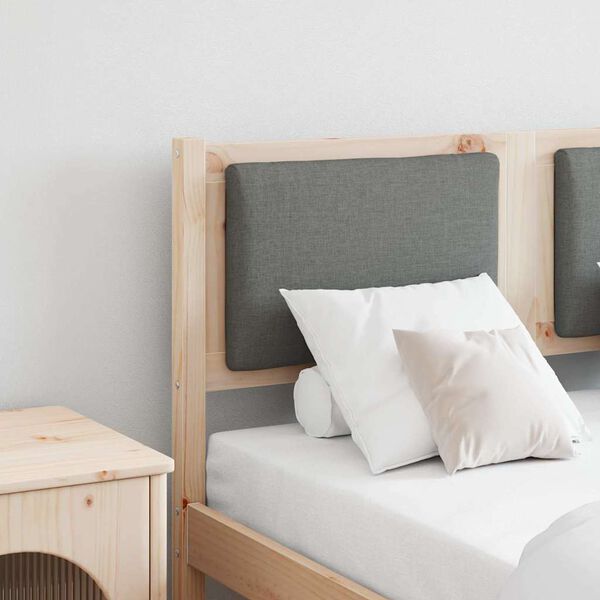 vidaXL Cabeceira Outros Castanho 120 cm Madeira de pinho maci&ccedil;a