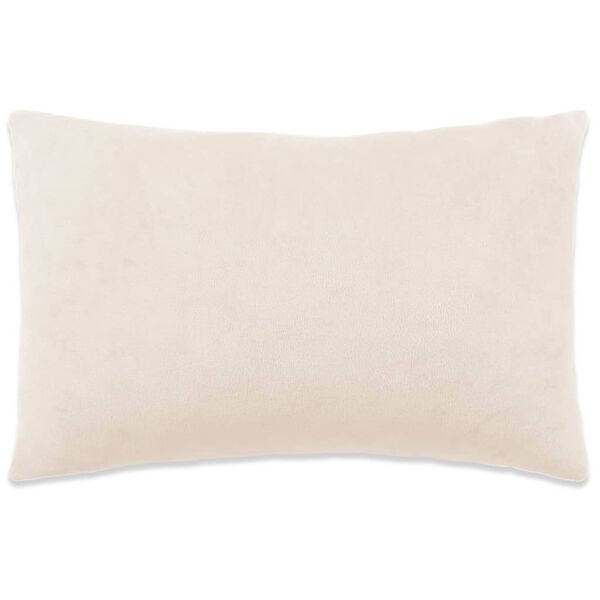 vidaXL Conjunto de 2 almofadas 40x60 cm tecido branco p&aacute;lido