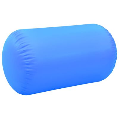 vidaXL Rolo de ginástica/yoga insuflável com bomba 100x60 cm PVC azul