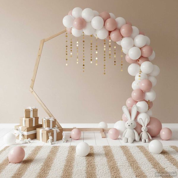 vidaXL Arco de Casamento Marrom Claro 221 x 92 x 216 cm