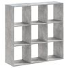 vidaXL Estante 102x32x102 cm derivados de madeira cinzento cimento