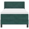 vidaXL Cama Box com colch&atilde;o Verde Escuro 200 x 100 cm Poli&eacute;ster