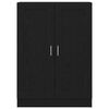 vidaXL Gabinete de Livros Carvalho Preto 82,5 x 30,5 x 115 cm